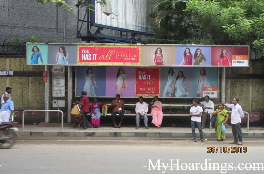 KK Nagar Telephone Exchange Bus Stop Advertising, Advertising Company Chennai, Flex Banner in Chennai